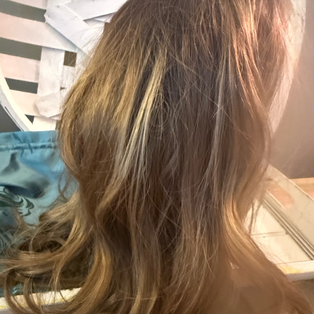 Nel’s Wigs NWT Natural Light Brown Rooted Color - Soft Warm Highlights with Lace - Picture 4 of 11